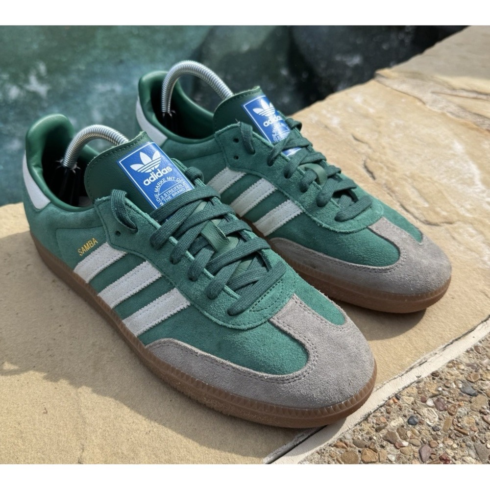 Adidas Samba OG Collegiate Green Gum low cut Size 10